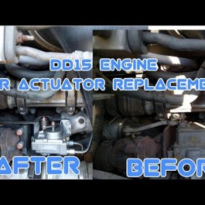 Freightliner Cascadia DD15 DD16 engine EGR valve actuator removal replacement OM 472