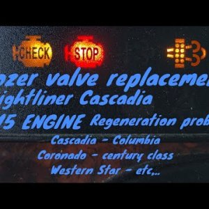 Freightliner Cascadia DD13 DD15 DD16 ENGINE Dozer valve removal replacement spn 4077 fmi 14